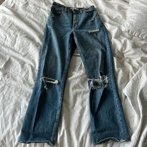 Abercrombie & Fitch Ankle Straight Ultra High Rise